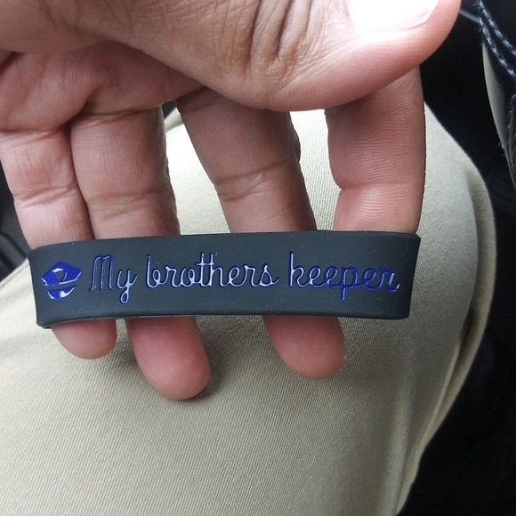 JUST BLUE LINE IT silicone wristbands - Picture 2 of 3